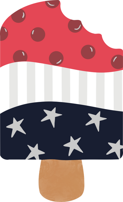 Patriotic Door Hanger Pop Cicle Decoe - W - 885 - Dh 22’ Wood