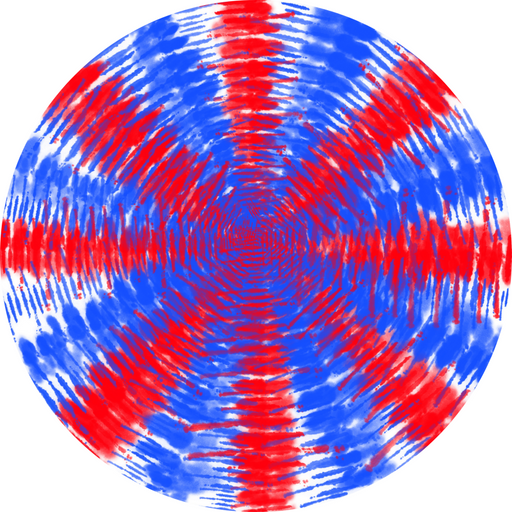 Patriotic Flower Center, DECOE-FC-0045, 6" metal Flower Center - DecoExchange®