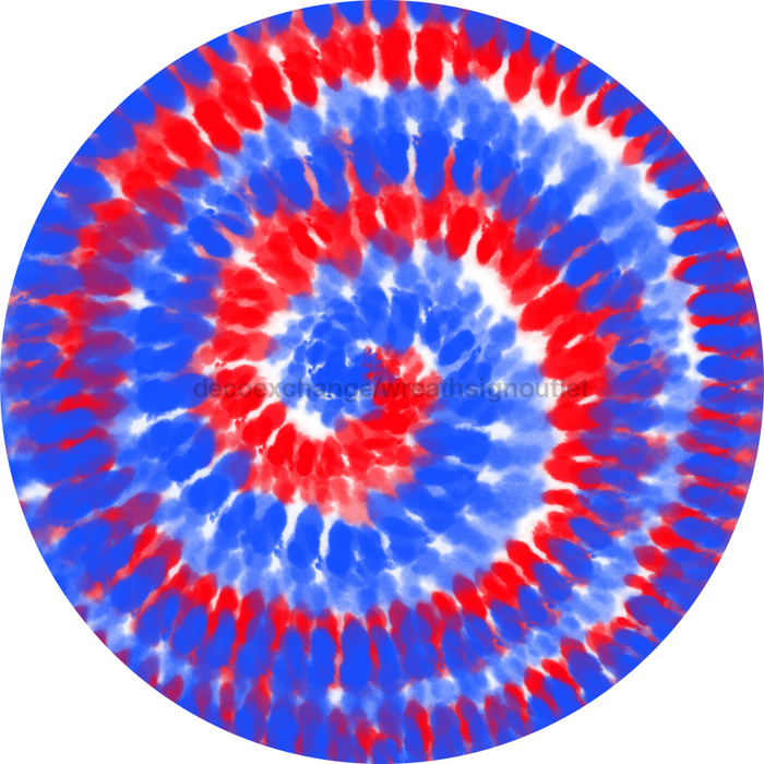 Patriotic Flower Center, DECOE-FC-0046, 6" metal Flower Center - DecoExchange®