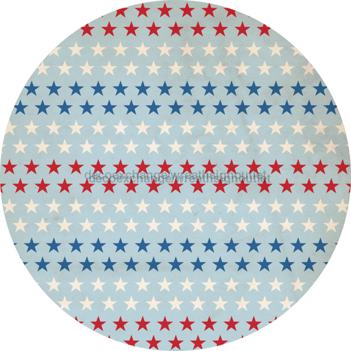 Patriotic Flower Center Decoe-W-Fc-0020 6 Wood