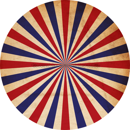 Patriotic Flower Center Decoe-W-Fc-0021 6 Wood