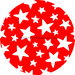 Patriotic Flower Center Decoe-W-Fc-0025 6 Wood