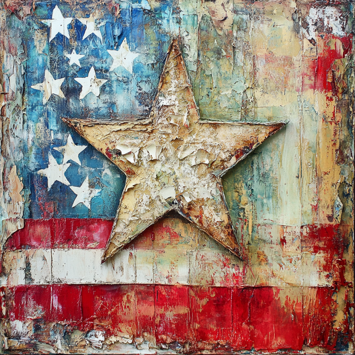 Patriotic Sign, USA Sign, DCO-13567, Sign For Wreath, 10x10" Metal Sign