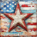 Patriotic Sign, USA Sign, DCO-13583, Sign For Wreath, 10x10" Metal Sign