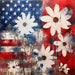 Patriotic Sign, USA Sign, DCO-13597, Sign For Wreath, 10x10" Metal Sign