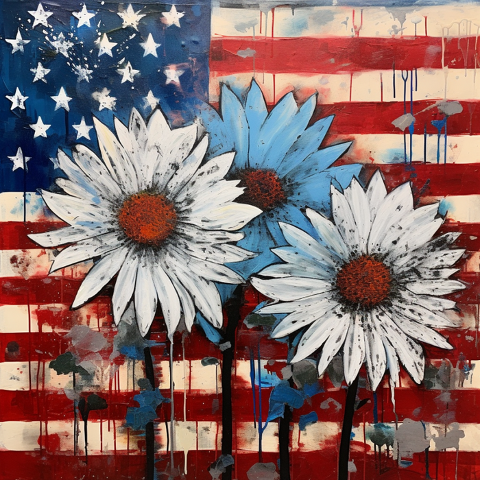 Patriotic Sign, USA Sign, DCO-13603, Sign For Wreath, 10x10" Metal Sign