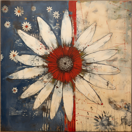 Patriotic Sign, USA Sign, DCO-13619, Sign For Wreath, 10x10" Metal Sign