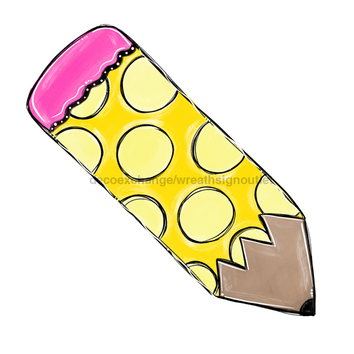 Pencil Sign Teacher Door Hanger Wood Sign Decoe-W-232 22