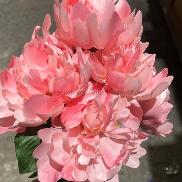 Peony Bush - Pink 8 Heads 71184 Greenery