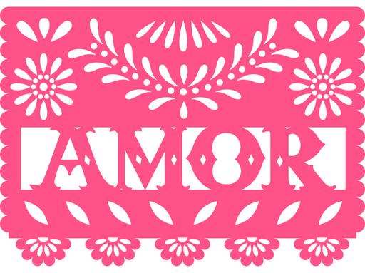 Picado Papel Door Hanger Fiesta Amor Wood Sign Decoe-W-903701 22’