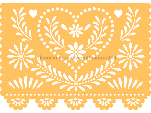 Picado Papel Door Hanger Fiesta Wood Sign Decoe-W-903680 22’