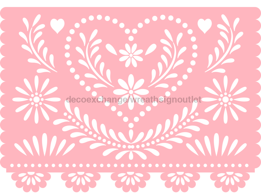 Picado Papel Door Hanger Fiesta Wood Sign Decoe-W-903681 22’