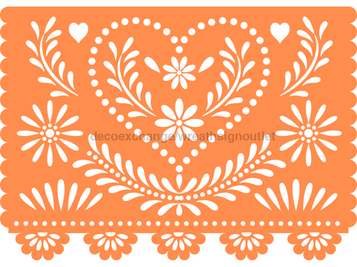 Picado Papel Door Hanger Fiesta Wood Sign Decoe-W-903682 22’