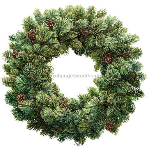 Pine Wreath Base DCO W 00096 DH 22’’ Door Hanger 22’’ Door Hanger
