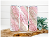 Pink and Gold Tumbler, 20 oz Skinny Tumbler DECOETUMBLER-106 - DecoExchange