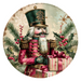 Pink Christmas Nutcracker, DCO-102657, Sign For Wreath, 10" Metal Sign