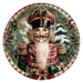 Pink Christmas Nutcracker, DCO-102665, Sign For Wreath, 10" Metal Sign