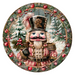 Pink Christmas Nutcracker, DCO-102670, Sign For Wreath, 10" Metal Sign