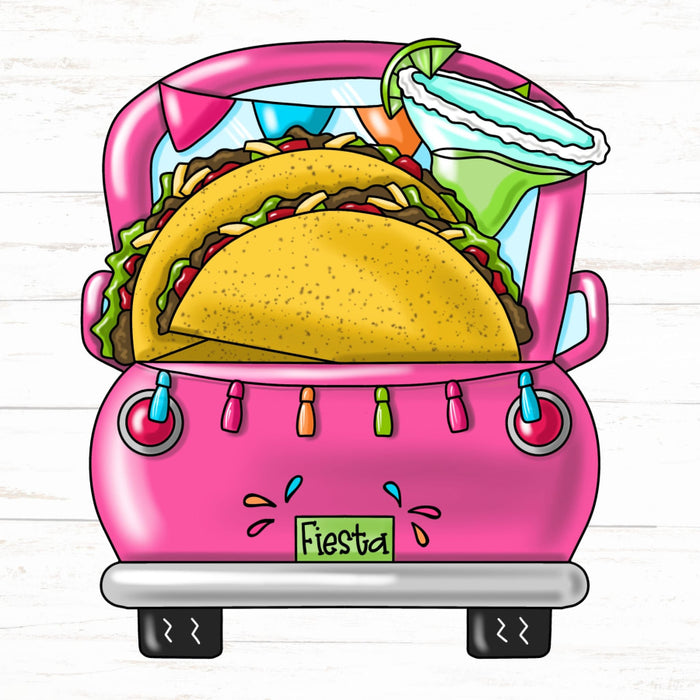 Pink Cinco De Mayo Sign Taco Truck Wood Sign Pcd-W-100 22 Door Hanger