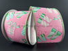 Pnk Diag Lin/Pnk-Grn Irid Glt Wrapped Gifts 2.5’X10Y 71413-40-44 Ribbon