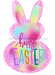 Pink Easter Bunny Door Hanger Tww-W-0007 22’ Wood