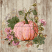 Pink Fall Pumpkin Sign, DCO-102598, Sign For Wreath, 10x10in Metal Sign