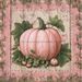 Pink Fall Pumpkin Sign, DCO-102631, Sign For Wreath, 10x10in Metal Sign