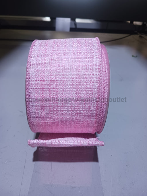 Pink-White Tweed Solid 2.5’’X10Y 41512-40-03 Ribbon