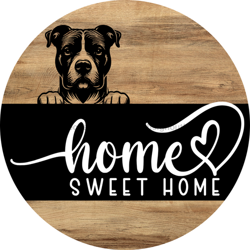 Dog Door Hanger, Hello Brought Treats Door Hanger, DCO-01975-DH, 18" Round Wood