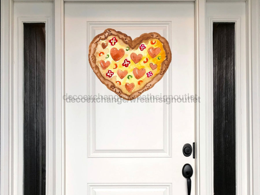 Pizza Valentine Sign Love Valentines Day Wood Sign Door Hanger Decoe-W-312 22
