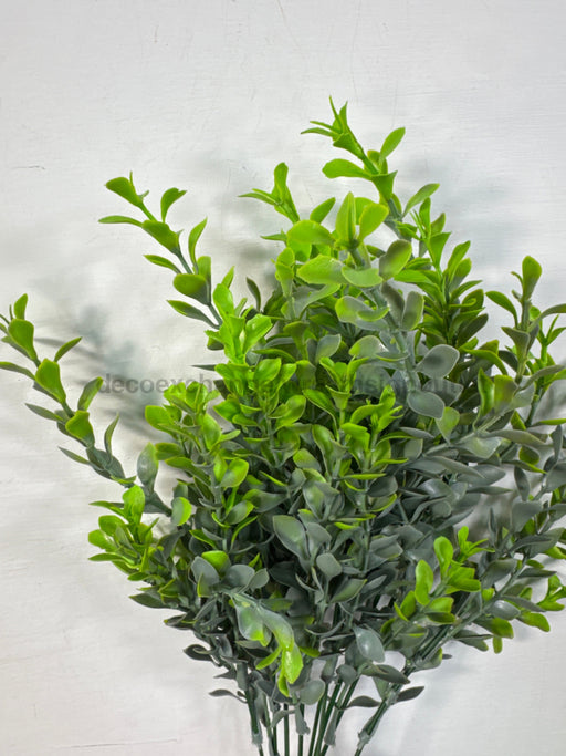 Plastic Boxwood Bush - 9 Stems - Fresh Green - 43232 Greenery