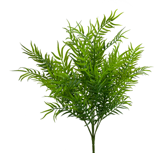 Plastic Bush - 7 Stems 21’’ 13561Gn Greenery