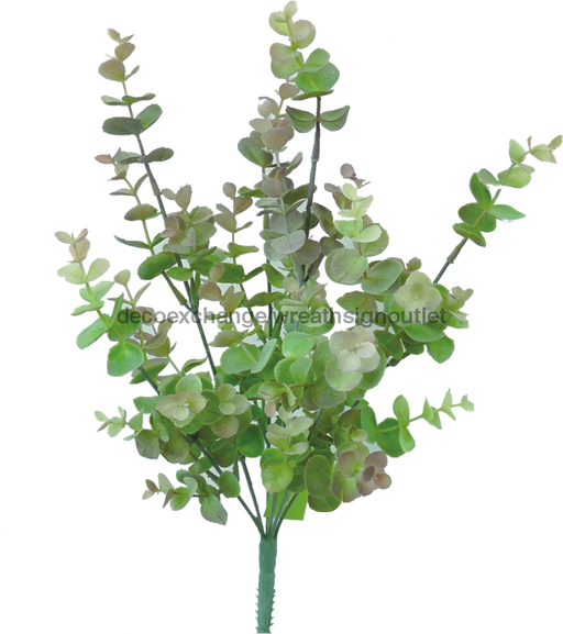 Plastic Eucalyptus Bush 19H Greenery