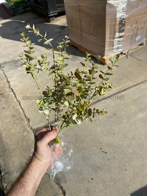 Plastic Eucalyptus bush 19"H - DecoExchange