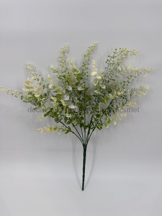 Plastic Eucalyptus X 9 Snow 58351 Greenery