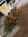 Plastic Grass W/ Cosmos – 7 Stems Burgundy 65315 Greenery