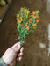 Plastic Grass W/ Cosmos – 7 Stems Orange 65313 Greenery