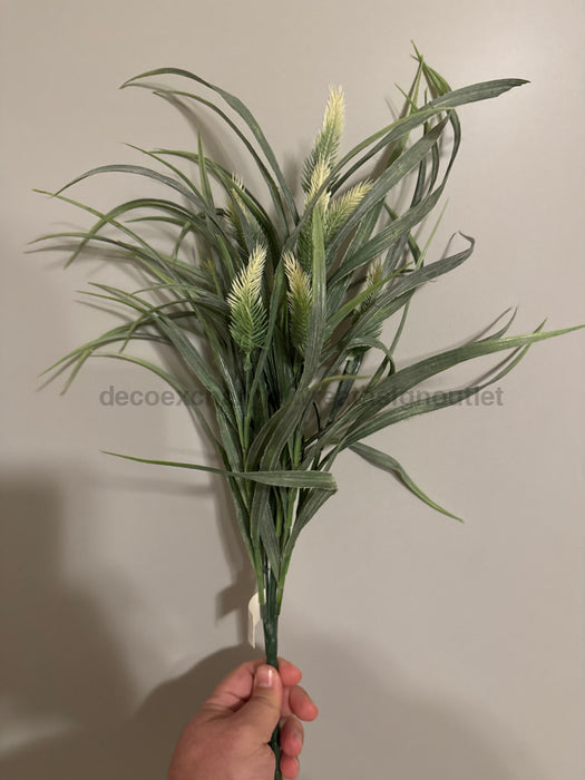 Plastic Grass W/ Wheat – 9 Stems Cream 80421-Fs Greenery