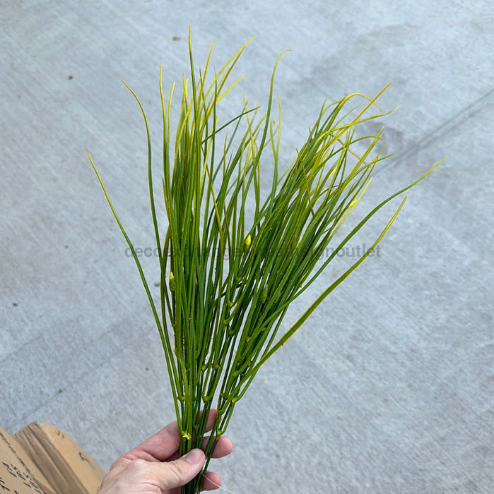 Plastic Long Grass Bush Yellow 43864 Greenery