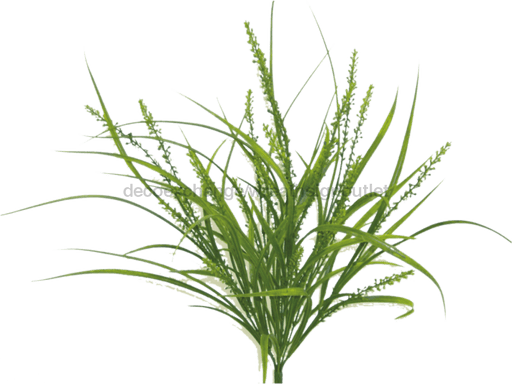Plastic Rice Grass Bush X 7 H21 13149GN - DecoExchange