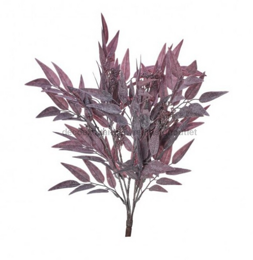 Plastic Seeded Dusty Bayleaf Bush 21’’ Mtf23653-Burg Pick