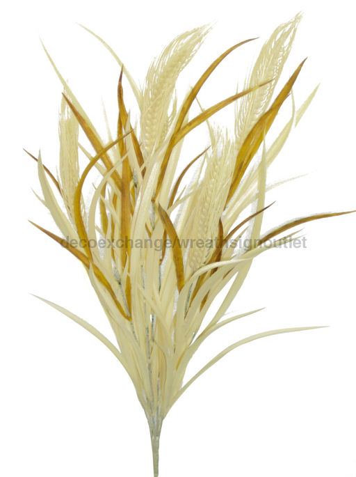 Plastic Wheat Bush 21H 52360BN - DecoExchange