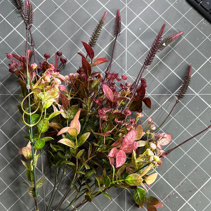 Pls Grass W/Berry X8 Bur 57329 Greenery