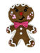 Plush Gingerbread W/ Bow 12’’X8’’X2’’ 86132Pk Attachment