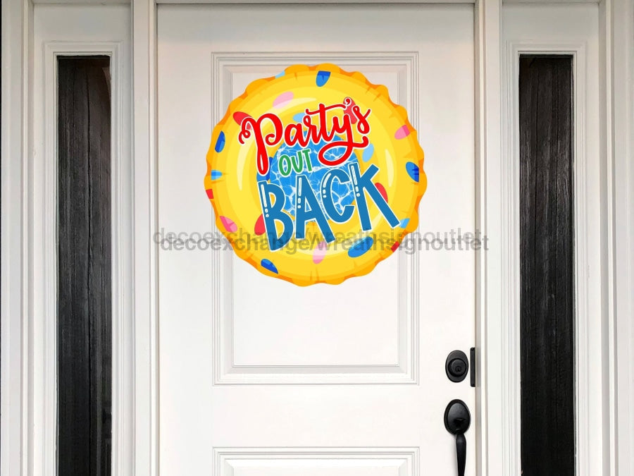 Pool Sign Summer Beach Wood Sign Door Hanger Decoe-W-235 22