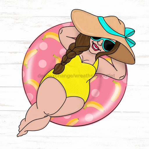 Pool Sign Summer Wood Sign Cr-W-132-Dh 22 Door Hanger