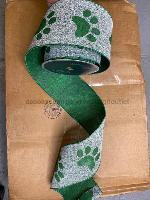 Puppy Paws Green 4"X10Yd RA529-12 - DecoExchange