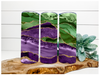 Purple and Green Tumbler, 20 oz Skinny Tumbler DECOETUMBLER-109 - DecoExchange