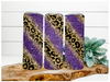 Purple Leopard Tumbler, 20 oz Skinny Tumbler DECOETUMBLER-108 - DecoExchange