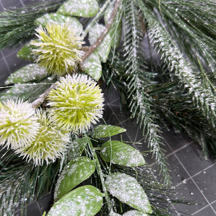 Pvc Fosted Pine Spray 38121 Greenery